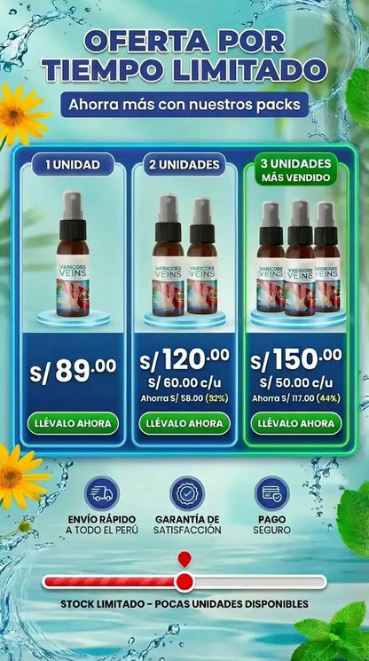Spray Anti-Várices 100% Natural
